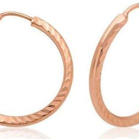 Himarry ​925 Ayar Gümüş Rose Küçük Burgu Halka Küpe