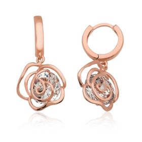 Himarry 925 Ayar Gümüş Sallantılı Gül Küpe