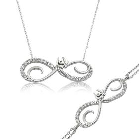 Himarry 925 Ayar Gümüş Sonsuzluk Aşk Set