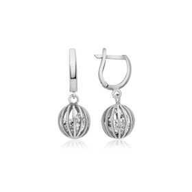 Himarry 925 Ayar ​Gümüş Taşlı Küre Küpe