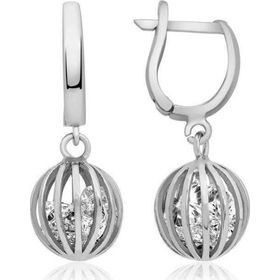 Himarry 925 Ayar ​Gümüş Taşlı Küre Küpe