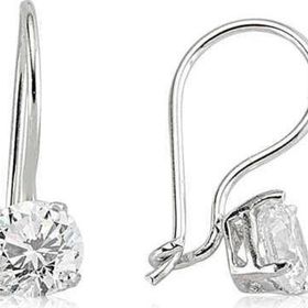 Himarry 925 Ayar Gümüş Tek Taş Sallantılı Küpe