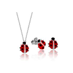 Himarry 925 Ayar Gümüş Uğur Böceği Set