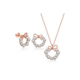 Himarry 925 Ayar İnci Kurdele Kadın Gümüş Set