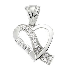 Himarry 925 Ayar Kalp Love Kadın Gümüş Kolye