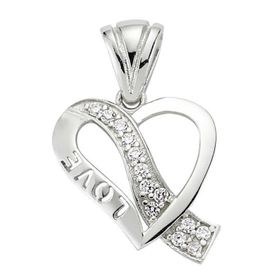 Himarry 925 Ayar Kalp Love Kadın Gümüş Kolye