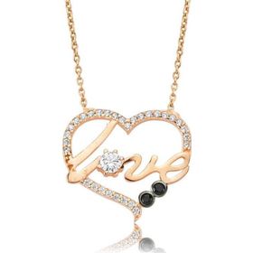 Himarry 925 Ayar Kalp Love Kadın Gümüş Kolye