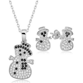 Himarry 925 Ayar Kardan Adam Kadın Gümüş Set