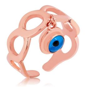 Himarry 925 Ayar Rose Ayarlamalı Nazar Göz Gümüş Yüzük