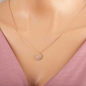 Himarry 925 Ayar Rose Çiçek Kadın Gümüş Kolye