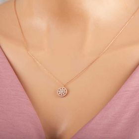 Himarry 925 Ayar Rose Çiçek Kadın Gümüş Kolye