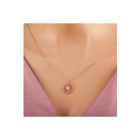 Himarry 925 Ayar Rose Çiçek Kadın Gümüş Kolye