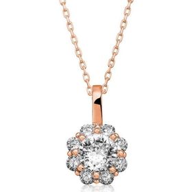 Himarry 925 Ayar Rose Çiçek Kadın Gümüş Kolye