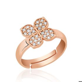 Himarry 925 Ayar Rose Rüzgar Gülü Çiçek Gümüş Yüzük