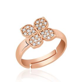 Himarry 925 Ayar Rose Rüzgar Gülü Çiçek Gümüş Yüzük