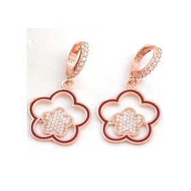 Himarry ​925 Ayar Rose Sallantılı Çiçek Desenli Kadın Gümüş Küpe