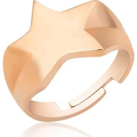 Himarry 925 Ayar Rose Yıldız Serçe Gümüş Yüzük