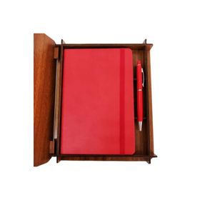 Himarry Ahşap Kutulu Defter Kalem Dekoratif Hediyelik Eşya