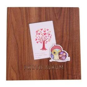 Himarry Albüm Ahşap Baykuş Temalı Resim Çerçeveli Hediyelik Eşya