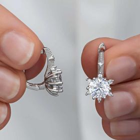 Himarry ​Çiçek Desenli Kadın Gümüş Küpe