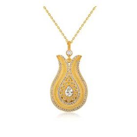 Himarry Damla Taşlı Lale 925 Ayar Kadın Gümüş Kolye