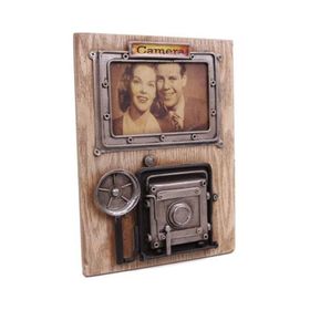 Himarry Dekoratif Metal Çerçeve Fotoğraf Makinesi Dekorlu Hediyelik Eşya