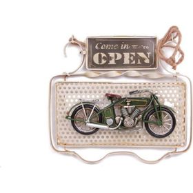 Himarry Dekoratif Metal Kapı Yazısı Motosiklet Dekorlu Vintage Hediyelik Eşya