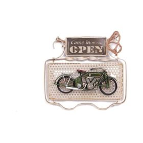 Himarry Dekoratif Metal Kapı Yazısı Motosiklet Dekorlu Vintage Hediyelik Eşya