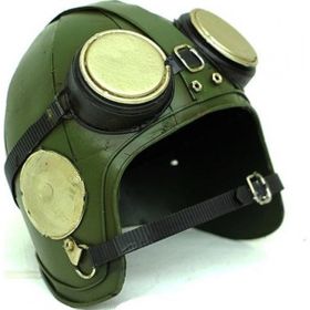 Himarry Dekoratif Metal Pilot Kaskı Vintage Ev Ofis Hediyelik Çok Renkli Biblo