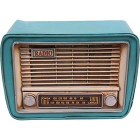 Himarry Dekoratif Metal Radyo Kumbaralı Vintage Çok Renkli Hediyelik Eşya