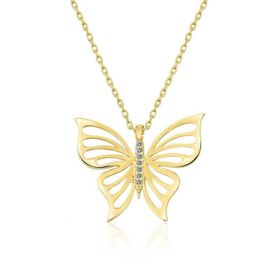 Himarry Gold Bahar Kelebeği 925 Ayar Kadın Gümüş Kolye
