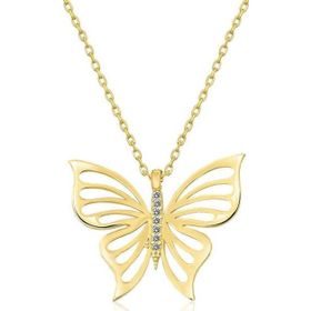Himarry Gold Bahar Kelebeği 925 Ayar Kadın Gümüş Kolye