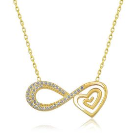 Himarry Gold Kalpli Sonsuzluk 925 Ayar Kadın Gümüş Kolye