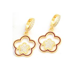 Himarry ​Gold Sallantılı Çiçek Desenli Kadın Gümüş Küpe