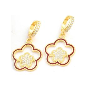 Himarry ​Gold Sallantılı Çiçek Desenli Kadın Gümüş Küpe