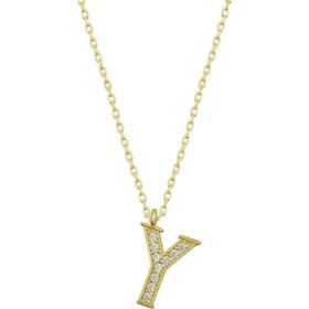 Himarry Gold Y Harfi 925 Ayar Kadın Gümüş Kolye