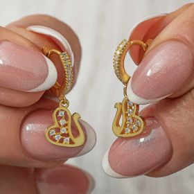 Himarry Gümüş Gold Kuğu Sallantılı Kadın Küpe
