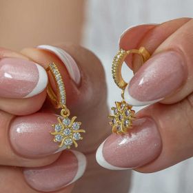 Himarry Gümüş Gold Sallantılı Güneş Kadın Küpe