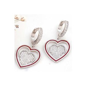 Himarry Gümüş Kalp Sallantılı Kadın Küpe