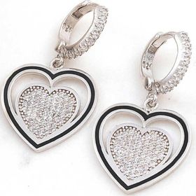 Himarry Gümüş Kalp Sallantılı Kadın Küpe