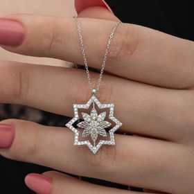 Himarry Gümüş Kar Tanesi Kadın Kolye