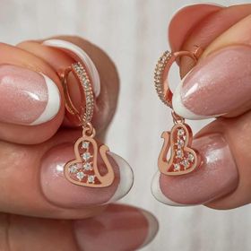 Himarry Gümüş Rose Kuğu Sallantılı Kadın Küpe