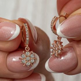 Himarry Gümüş Rose Sallantılı Güneş Kadın Küpe