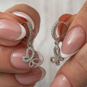 Himarry Gümüş Sallantılı Kelebek Kadın Küpe