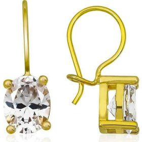 Himarry Himarry ​925 Ayar Gümüş Gold Sallantılı Oval Damla Küpe