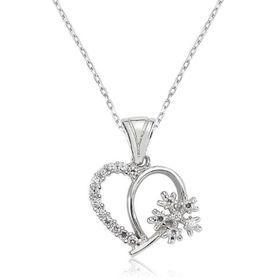 Himarry Kar Tanesi Kalp 925 Ayar Kadın Gümüş Kolye