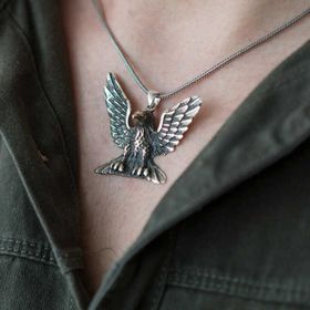Himarry Kartal 925 Ayar Erkek Gümüş Kolye