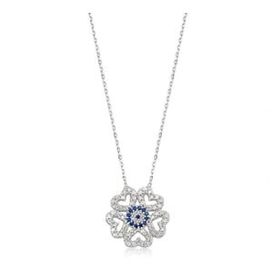 Himarry Nazarlı Kalp 925 Ayar Kadın Gümüş Kolye