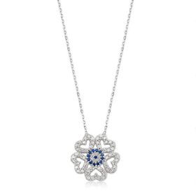 Himarry Nazarlı Kalp 925 Ayar Kadın Gümüş Kolye