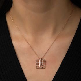 Himarry Parmaklıklar Arasındaki Aşk 925 Ayar Kadın Gümüş Kolye